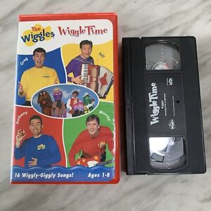 Wiggles, The: Wiggle Time (VHS, 1999) 16 Songs Children Video Red Clamshell Case
