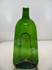 Slumped and kiln bottle(955g5) Green Glass