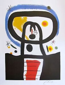 Joan Miro EQUINOX Signed Limited Edition Large Lithograph Art 34