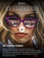 $5 Atom Tickets coupon code for CHALLENGERS IMAX starring Zendaya till 4/28