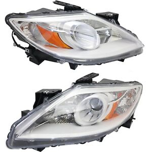 Headlight Set For 2010-2012 Mazda CX-9 GT Sport GS Touring Grand Touring 2Pc