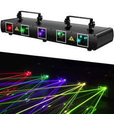 5 Lens 5 Beam RGBYC DJ Laser Stage Light Disco Show DMX Projector Party Lighting