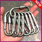 3pc - 20pc Ideal Aluminum Carabiner D-ring Keychain Clip Hook Buckle Outdoor