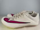 Nike Zoom Rival Sprint Low Sail Fierce Pink Spikes Mens Size 8.5 (with Spikes)