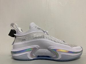 Nike Air Jordan XXXVI 36 White Metallic Silver DH0833-101 Men’s Size 9