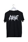 GRAVE  Black T-Shirt  Size Large Classic Death Metal Rock Band Music Logo