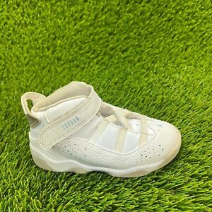 Nike Air Jordan 6 Rings Boys Size 9C White Athletic Shoes Sneakers  942780-107
