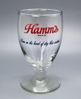 Hamms Beer Glass Squat Goblet / Vtg Barware Advertising / Man Cave Bar Decor