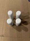 🍀NEW 86-90 GT PERFORMER WHITE AXLE PEGS SET OF (4) FREESTYLE OLD SCHOOL BMX