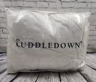 Cuddledown Damask Stripe Comforter 700FP Goose Down OS King - Lvl 1 - MSRP $809