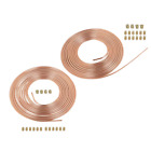 2PC 25 Foot Roll Coil 3/16'' OD Copper Nickel Brake Line Tubing Kit 32 Fittings