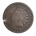 1871 FULL DATE Indian Head Cent Penny CULL / AG / HOLE FILLER