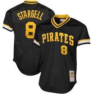 Mitchell & Ness Pittsburgh Pirates #8 Baseball Jersey New Mens Sizes $100