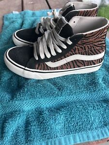 Vans Off The Wall Suede Tiger Print High Tops