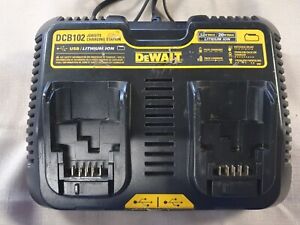 Dewalt 12V & 20V Max Lithium-ion Dual Port Battery Charger (DCB102)
