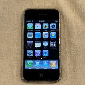 FULLY WORKING  Apple iPhone 1st Generation - 8GB - Black (Unlocked) A1203 (GSM)