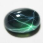 10.01 Ct 6 Rays Green Star Natural Sapphire Cabochon Loose Gemstones Lot 14x10mm
