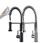 Sensor Touch Kitchen Sink Faucet Pull Out Sprayer Mixer Tap Swivel Spring