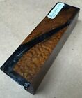 STABILIZED AFZELIA XYLAY BURL,KNIFE SCALE,TOOL HANDLES,CRAFTS WOOD#013