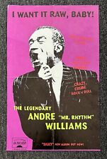 Rare 90s Andre Williams Garage Punk Rock In The Red Advertising Poster Print