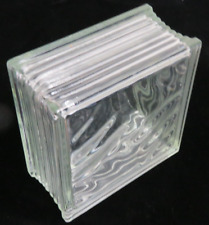 Vintage Architectural Glass Building Block - Reclaimed, 7 3/4