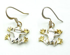 Sterling Silver Gold Vermeil Frog Earrings