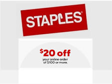 Staples $20 off $100 Online Discount Coupon Expires 4/26/24