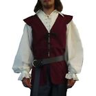 Mens Club Holiday Medieval Pirate Renaissance Sleeveless Vest Retro Waistcoat