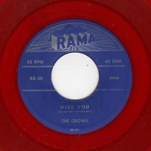 EARLY NEW YORK DOOWOP-CROWS-RAMA 30-MISS YOU/I REALLY, REALLY LOVE YOU-(RED WAX)