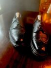 The Florsheim Royal Imperial Shoe Black Wingtips Thick Leather Soles Mens 8.5C