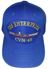 U.S. NAVY - USS ENTERPRISE CVN-65 Military Ball Cap - Royal Blue