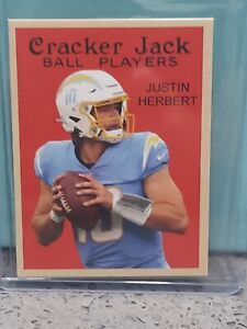 New Listing2021 Cracker Jack Ball Players Rookie Justin Herbert Chargers💥 Free Ship!