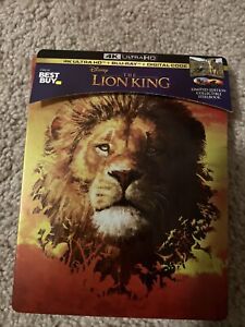 New ListingDisney The Lion King (2019) Limited Edition Steelbook (4K UHD, Blu-Ray). No Dig