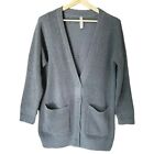 Athleta West End Gray Oversized Heavy Knit Open Front Cardigan Womens S