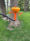 Orange Metal Oriole Bird Feeder for Shepherd's Hook Handcrafted New Multiples