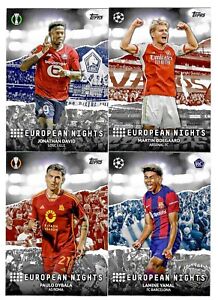 2023-24 Topps UEFA Club EUROPEAN NIGHTS Insert - Complete Your Set ~ You Pick!