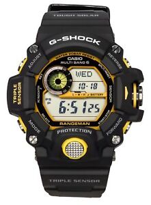 Casio G-Shock Black Dial Sports Solar 200M Men's Watch GW-9400Y-1