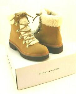 NWB TOMMY HILFIGER Ron2 Size 9.5 M Natural Nubuck Winter Women’s Boots MSRP $139