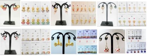 A-38 Wholesales Lots 12 pairs Multi Pairs Mixed Styles Stud and  Drop  Earrings