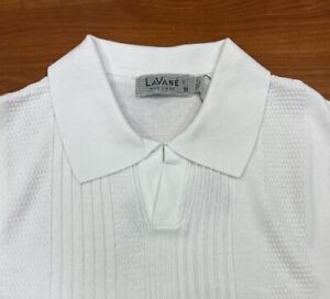 SUMMER LaVane Men's WHITE Light Weight Short Sleeve Sweater M-2X