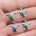 Lovely Blue and Green Turtle Earrings Women SeaTurtle Studs Jewelry Party Gifts