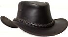 Genuine Cowhide Leather Western Cowboy Hat Dark Brown # 2692 USD