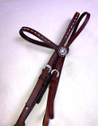 Buckstitch Browband Show Headstall Bridle with Jeremiah Watt Silver Conchos
