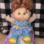 2011 Cabbage Patch Kids Girl Doll Brown Hair, blue eyes Signed 13”