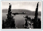San Felice del Benaco Lombardy Italy Postcard Island Of Garda 1952 RPPC Photo