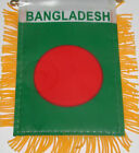 BANGLADESH MINI BANNER FLAG GREAT FOR CAR & HOME WINDOW MIRROR HANGING