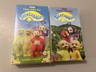 Teletubbies VHS x2 Tapes, 1997 BBC Kids Series, Dance With The Here Come PAL