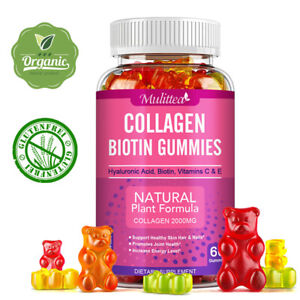 2000mg Collagen Vitamin Gummies-Hair,Skin,Nails,Premium Collagen Supplement 60PC