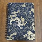 NEW Chinese DRAGON Spiral Bound Notebook Diary Journal Black Gold