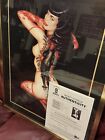 Olivia De Berardinis Print of The Legend Bettie Page-Signed By both with COA 1/1